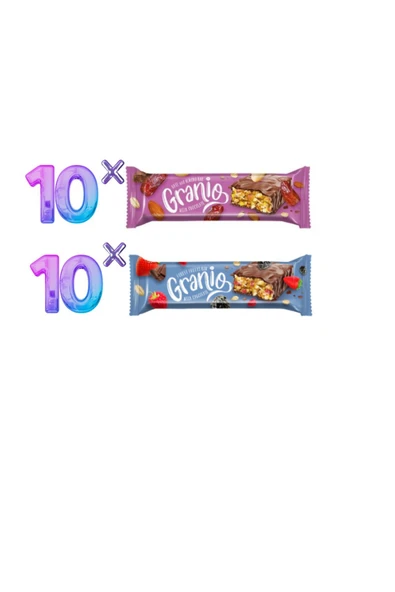 GRANIO Meyveli Tahıl Bar 20 Li