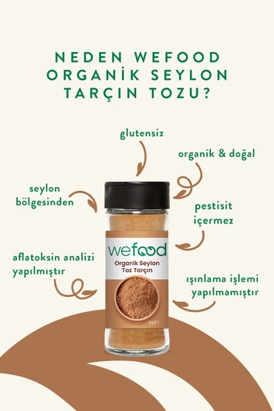 Wefood Organik Seylon Tarçın Tozu 45 gr 4'lü - 3