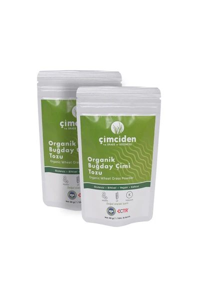 Çimciden Organik Buğday Çimi Tozu 60 gr X 2 Adet