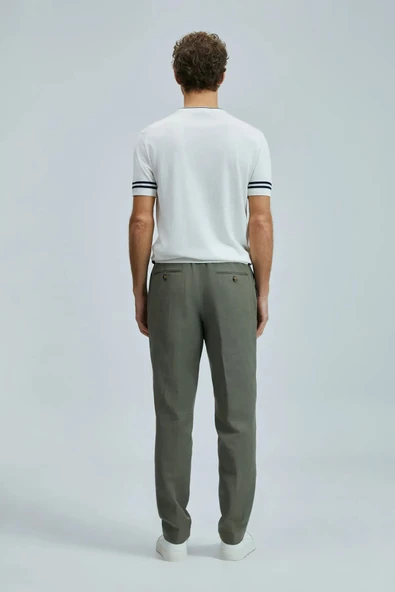 Lufian Bert Smart Erkek Chino Pantolon Slim Fit Yeşil - 6