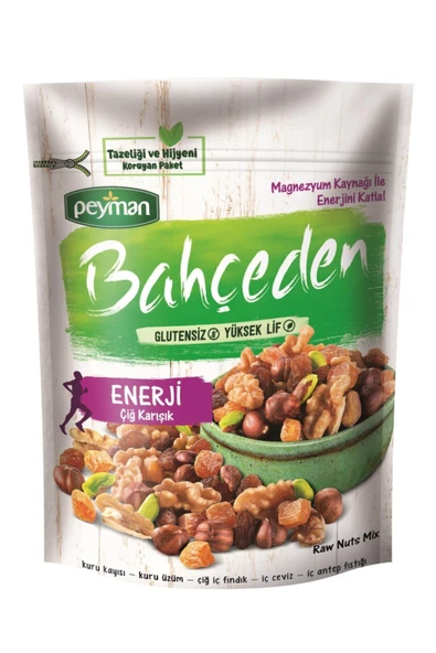 Peyman Bahçeden Enerji Çiğ Karışık Kuruyemiş 140 Gr