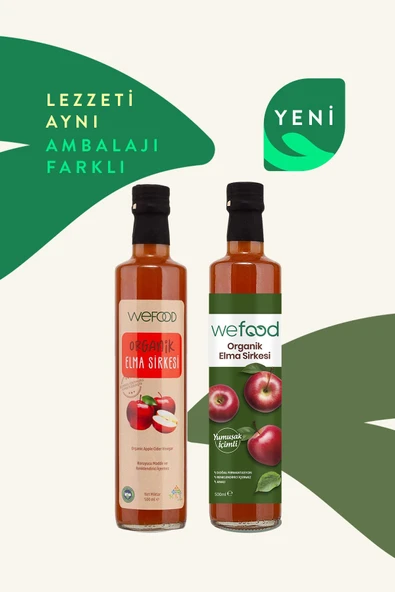 Wefood Organik Elma Sirkesi 500 ml 4'lü - 2