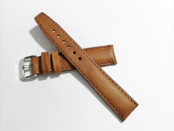 Fado Her Saate Uygun 18 MM Hakiki  Dana Derisi   ( 266)   taba - Resim 4