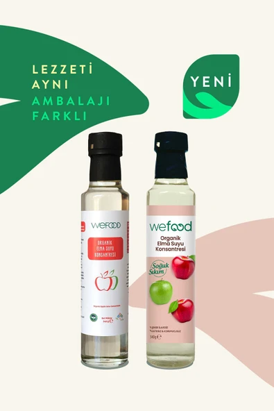 Wefood Organik Elma Suyu Konsantresi 340 gr 4'lü - 2