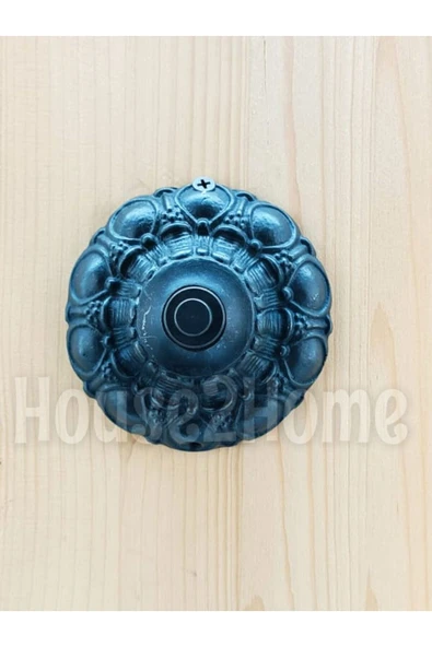 HOUSE2HOME El Yapımı Pirinç Kapı Zili Oksit