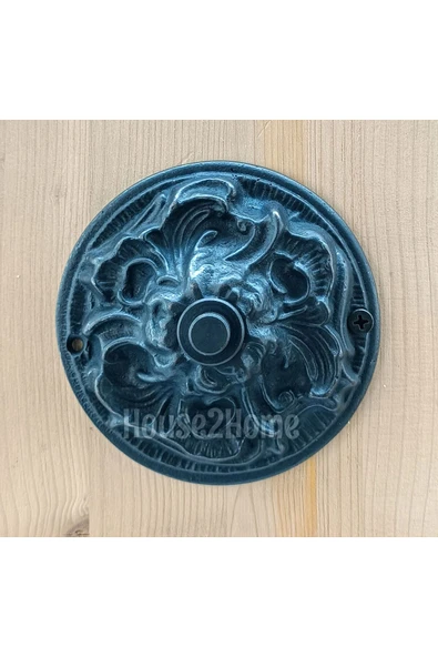 HOUSE2HOME El Yapımı Pirinç Kapı Zili Oksit