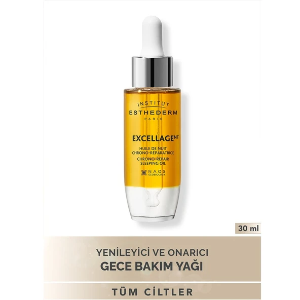 Institut Esthederm Excellage Chrono-Repair Sleeping Oil Gece Bakımı Yağı 30 ml – Yoğun Besleyici ve Sıkılaştırıcı Yüz Kremi - 2