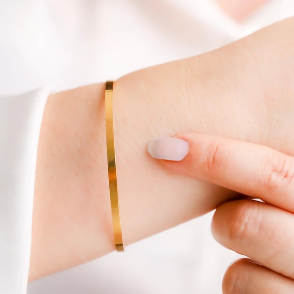 6 gr(gram) 22 Ayar Kibrit Çöpü Bilezik - 2