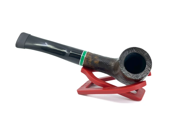 Dapper Half Bent Billiard Briar (Gül Kökü) 9 mm Filtreli El Yapımı Pipo - 2433 - 3