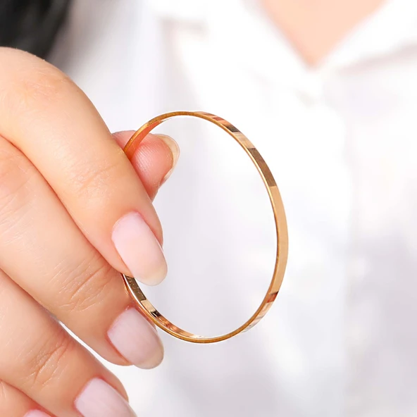 8 gr(gram) 22 Ayar Kibrit Çöpü Bilezik - Resim 2