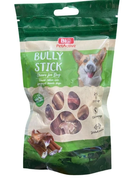 Bio Pet Active Bully Stick Küçük Irk Sığır Kamışı Köpek Ödülü 100 Gr