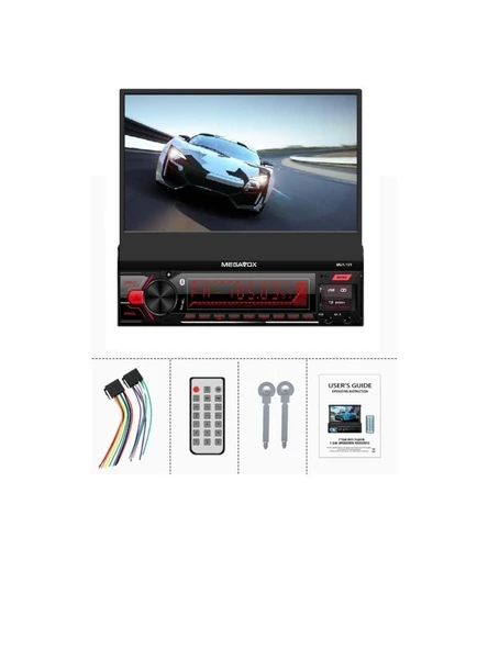 Megavox MGX-181 4x60W 7İnç Indash Oto Teyp 4X55W Mirrorlink/ Mp5/Usb/Sd/Fm/Bt/Kumanda - 2