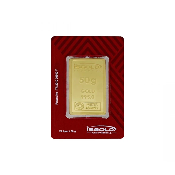 50 Gram Külçe Altın 24 Ayar ürün görseli 1