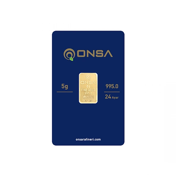 5 Gram  Külçe Altın  24 Ayar - Resim 3