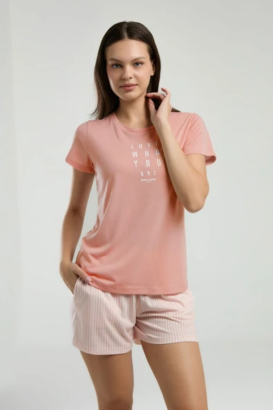Pierre Cardin 9010 Kadın Şort Pijama Takım - 2