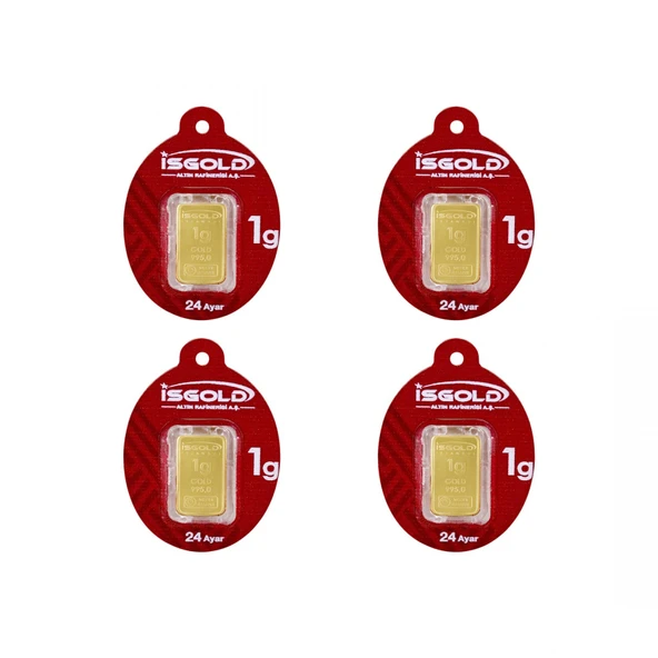 4  Adet  1 gr 24 Ayar Gram Altın ürün görseli 1