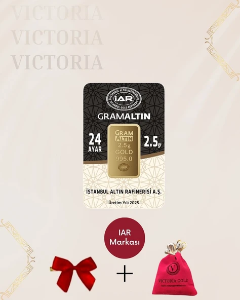 VICTORIA GOLD 1 Adet 2.5 gr 24 Ayar (995) Altın