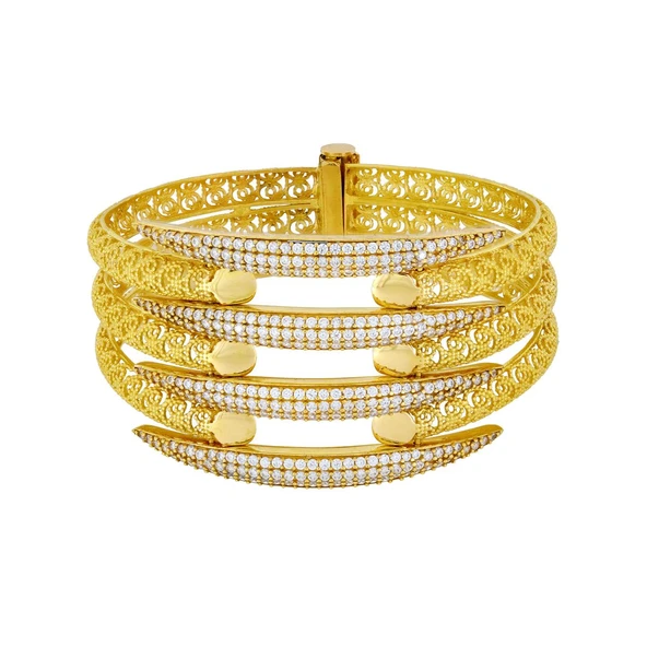 22 Ayar Altın Kaburga Bilezik T041088 ürün görseli 1