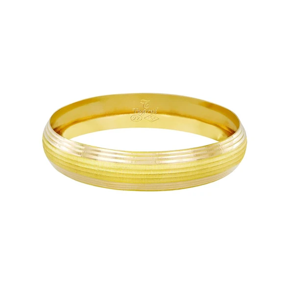 12 gr(gram) 12 mm 22 Ayar İşçiliksiz Bilezik TB0012-1 ürün görseli 1