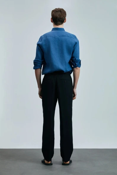 Lufian Bert Smart Erkek Chino Pantolon Slim Fit Siyah - 6