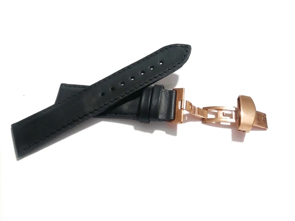 Fado Her Saate Uygun  Kelebek  Toka  22  mm   Hakiki Deri (235) ROSE  TOKA  SİYAH
