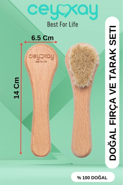 cey kay CEYKAY DOĞAL AT KILI SELÜLİT VE YÜZ MAŞAJ FIRÇA SETİ (2 Lİ ) - 3