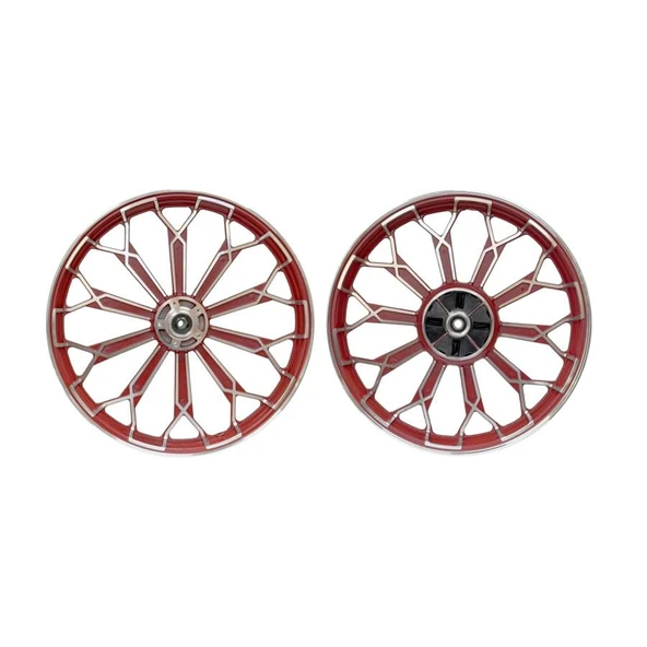Cg 18-18 Ön Disk Arka Kampna Modifiye Alüminyum Jant Takımı Kırmızı 1.60X18-1.85X18