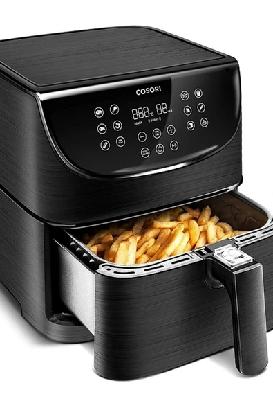 COSORI Premium Wi-Fi Akıllı XXL Airfryer 5.5 lt Yağsız Siyah Fritöz - 2
