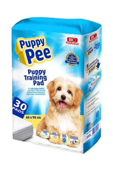 Bio Pet Active Puppy Pee Köpek Çiş Eğitim Pedi 60x90cm (30'lu)