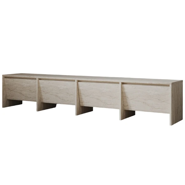 Laris 180 cm Tv Ünitesi – 4 Kapaklı, Traverten Desenli - 6