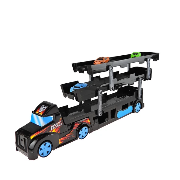 Oyuncak Taşıyıcı Tır Heavy Trucks Üç Katlı Dev Tır Üç Adet Araba