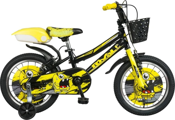 Rival Ranger 16 Jant Bisiklet-bisiklet-4-7 Yaş Çocuk Bisikleti-Zil-Ayna- Arka Sepet Hediyeli-SARI - 2