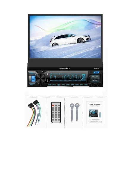 Megavox MGX-182 4x60W 7İnç Indash Oto Teyp 4X55W Mirrorlink/ Mp5/Usb/Sd/Fm/Bt/Kumanda - 2