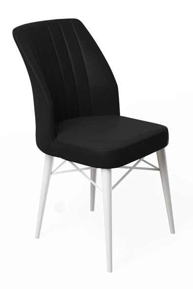 Lajibu Vov Beyaz 70x110 Mdf Sabit Mutfak Masası Takımı Yemek Masası Takımı 4 Adet Sandalye - 4