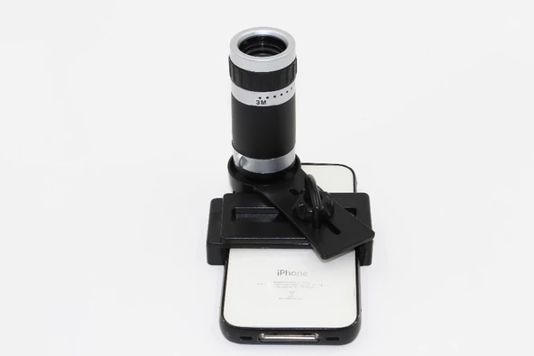 8X18 Zoom Teleskop Telefon Kamera Lensi Mini El Dürbünü - 2