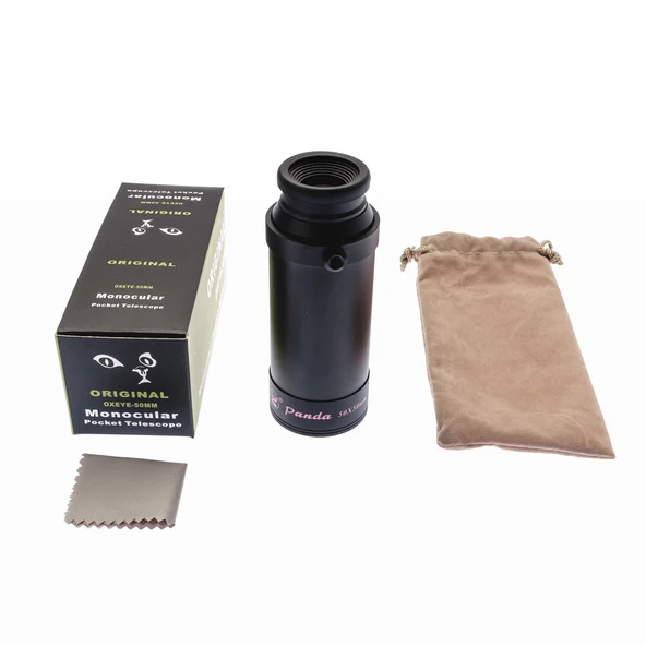 50X50 Panda Metal Gövde Tek Gözle Büyük Mercek Korsan Dürbün Dsyh - Resim 2