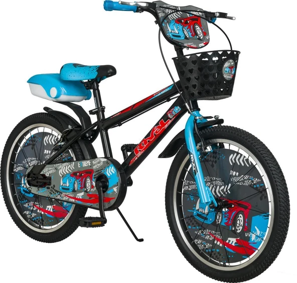 Rival Ranger 20 Jant Bisiklet-bisiklet-5-9 Yaş Çocuk Bisikleti-Zil-Ayna- Arka Sepet Hediyeli MAVİ - 2