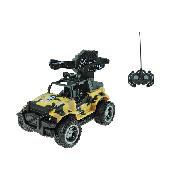 1:16 Ölçek Uzaktan Kumandalı Askeri Jep Işıklı Şarjlı Jep