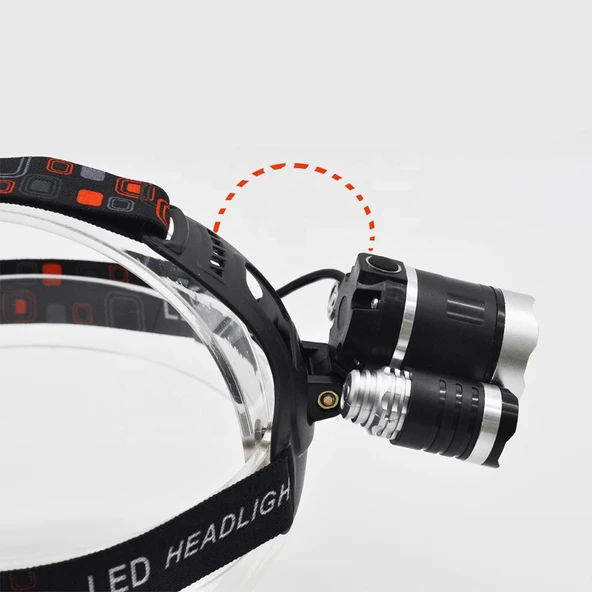 3 Başlıklı Şarjlı Kafa Feneri Watton Wt-256 - 4