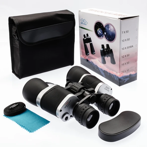 Breaker 20×50 Güneş Filtreli Profesyonel El Dürbünü 1000M/56M – Siyah ürün görseli 1