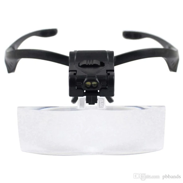 Işıklı Gözlük Büyüteç - 5 Farklı Lens 9892B - 2