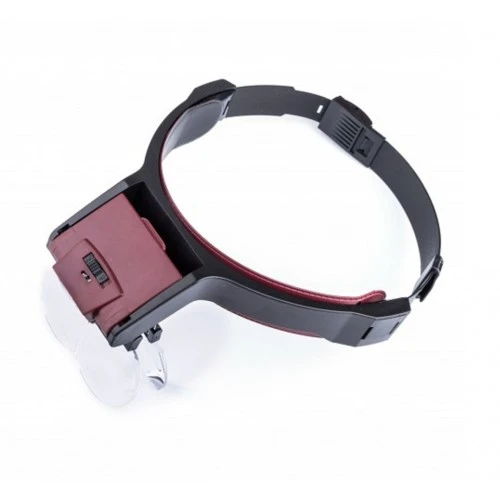 Lens Takmalı 4 Lens Led Lambalı Şapka Tip Büyüteç - 2