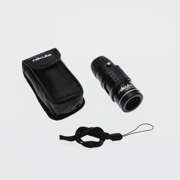 7x18  Avuç Içi  Kauçuk Kaplamalı Hd Optik, Cepte Taşınan Mini Monoküler Dürbün ürün görseli 1