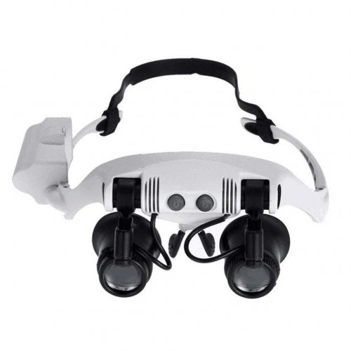 Kuyumcu Saat Onarım Için 10X-15X-20X25X Mercekli Gözlük Büyüteç 9892G-3A - 4