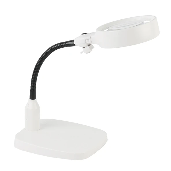 Masaüstü 10X Led Işıklı Büyüteç Okuma El Sanatları Onarım Büyüteç 7765 - 2