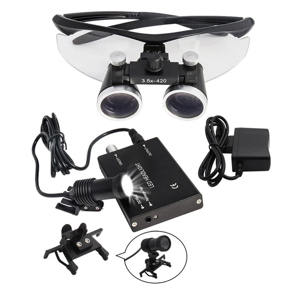 3.5X - 420 Mm Diş Cerrahi Gözlük Lens Büyüteç Taşıma Çantalı - 2