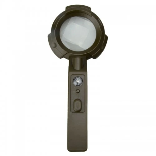 7 Led Aydınlatma Fener Pusula 4X Büyütme Okuma Büyüteç Th-600557 - 4