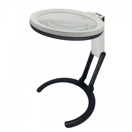 2X5X120Mm 10 Ledli Masaüstü Büyüteç