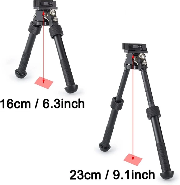 Super X TAC Picatinny Rail 22 mm Hareketli Bipod - Resim 2