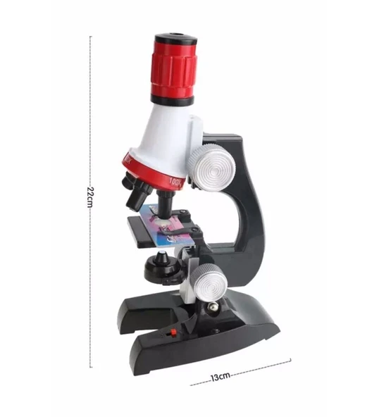 Eğitici Mikroskop Kiti Zoom Led Işıklı 100X 400X 1200X St1200X - 2